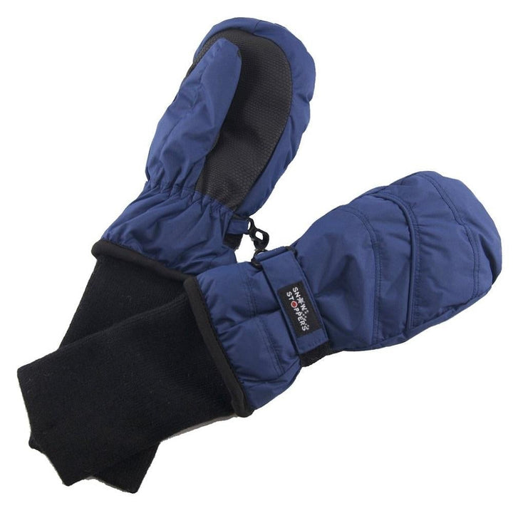 SnowStoppers Original Extended Cuff Mittens (Navy)-Apparel-SnowStoppers--babyandme.ca