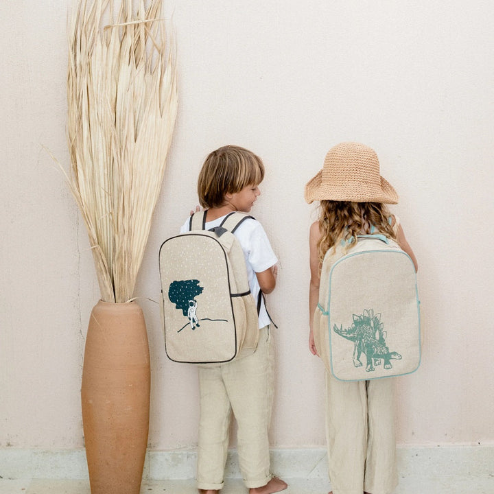 So Young Grade School Backpack (Green Stegosaurus)-Apparel-So Young-030102 GS-babyandme.ca