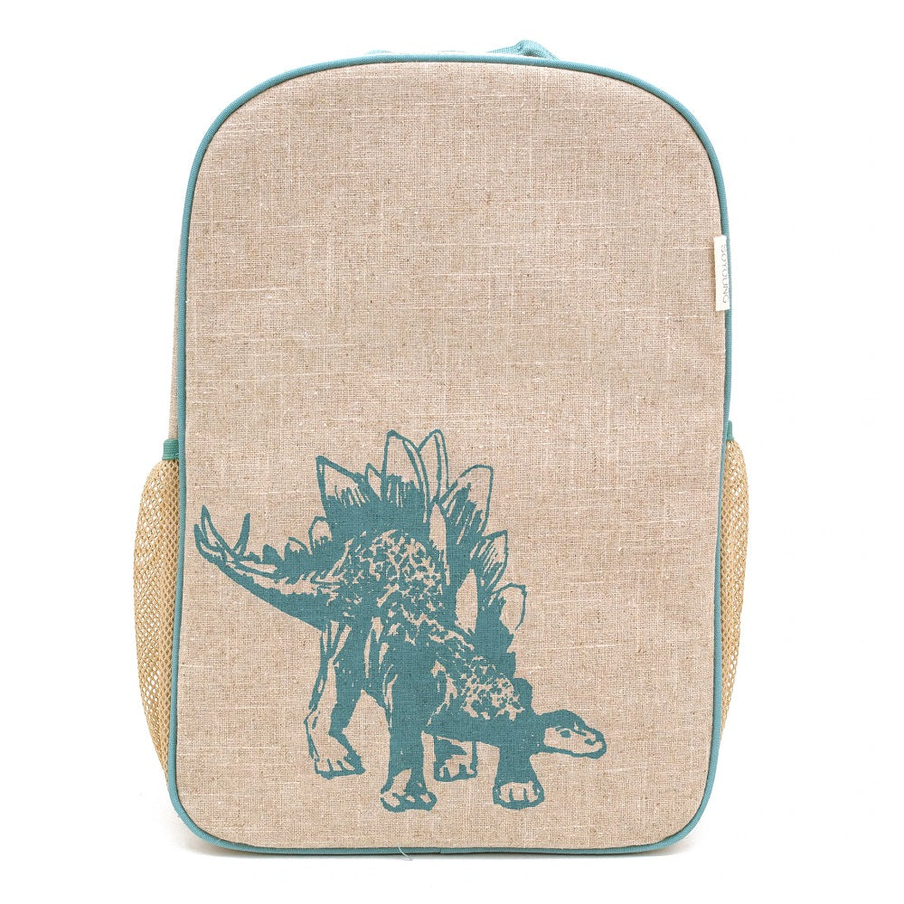 So Young Grade School Backpack (Green Stegosaurus)-Apparel-So Young-030102 GS-babyandme.ca