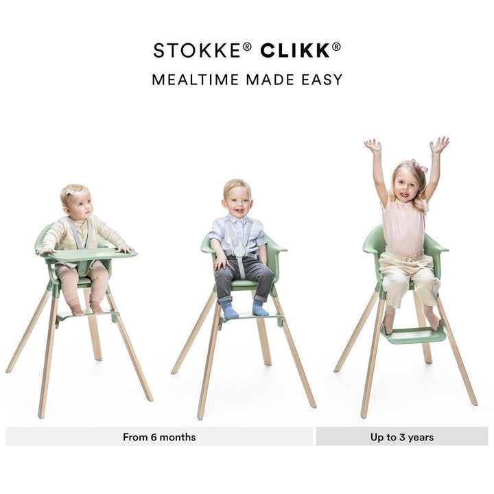 Stokke® Clikk™ High Chair (Clover Green) - IN STORE PICK UP ONLY-Feeding-Stokke-027306 CG-babyandme.ca