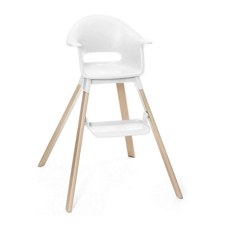 Stokke® Clikk™ High Chair & Travel Bag (White Chair/Grey Sprinkle Cushion) - IN STORE PICK UP ONLY-Feeding-Stokke-031464 WG-babyandme.ca