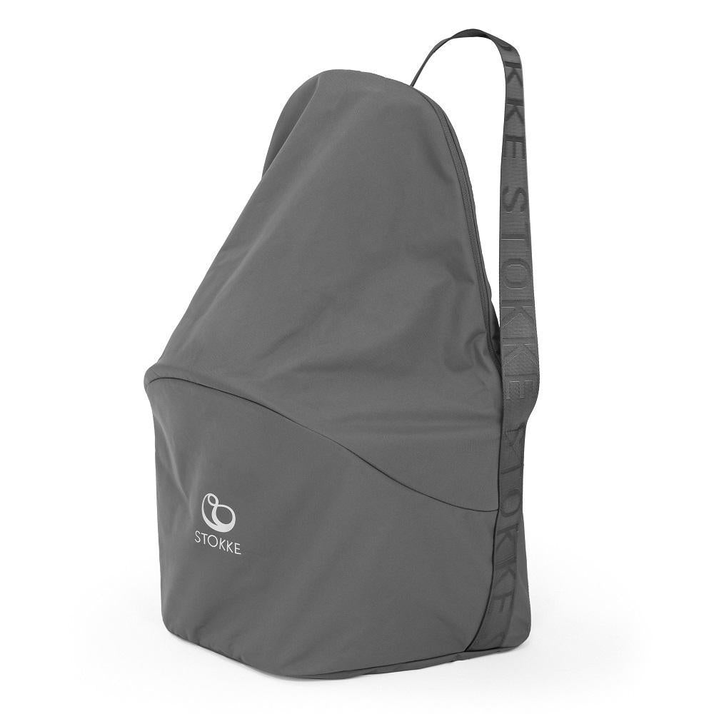 stokke clikk high chair cushion - gray sprinkle ocs Stokke® Clikk™ High Chair & Travel Bag (White Chair/Grey Sprinkle Cushion)