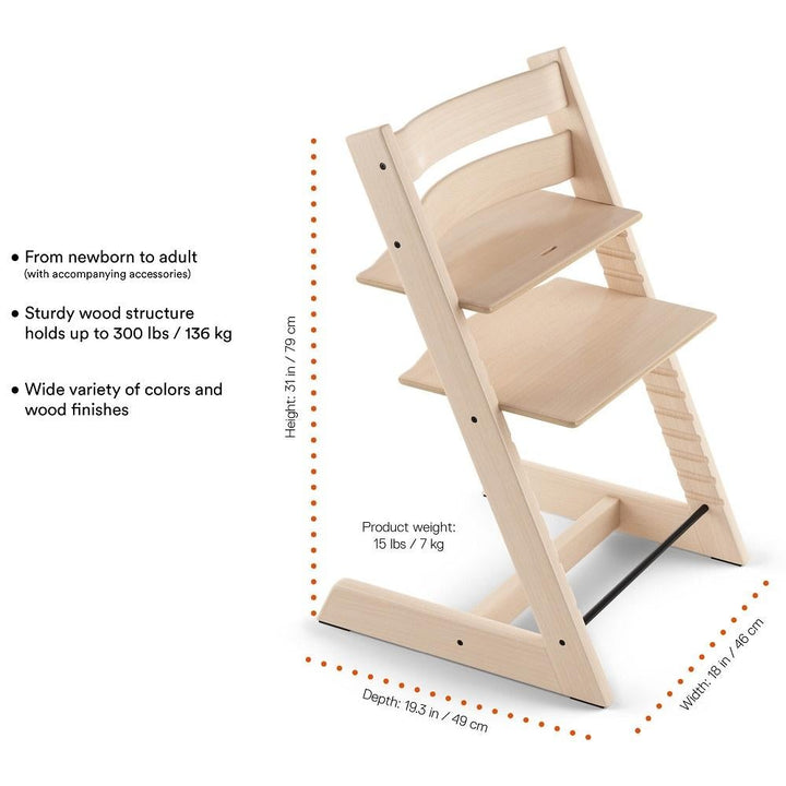 Stokke® Tripp Trapp® High Chair (Warm Red)-Feeding-Stokke-027571 WR-babyandme.ca