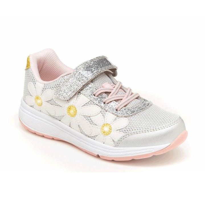 Stride Rite Light-Up Glimmer Sneaker (Silver/Pink)-Apparel-Stride Rite--babyandme.ca