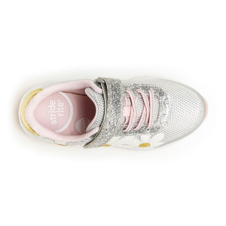Stride Rite Light-Up Glimmer Sneaker (Silver/Pink)-Apparel-Stride Rite--babyandme.ca