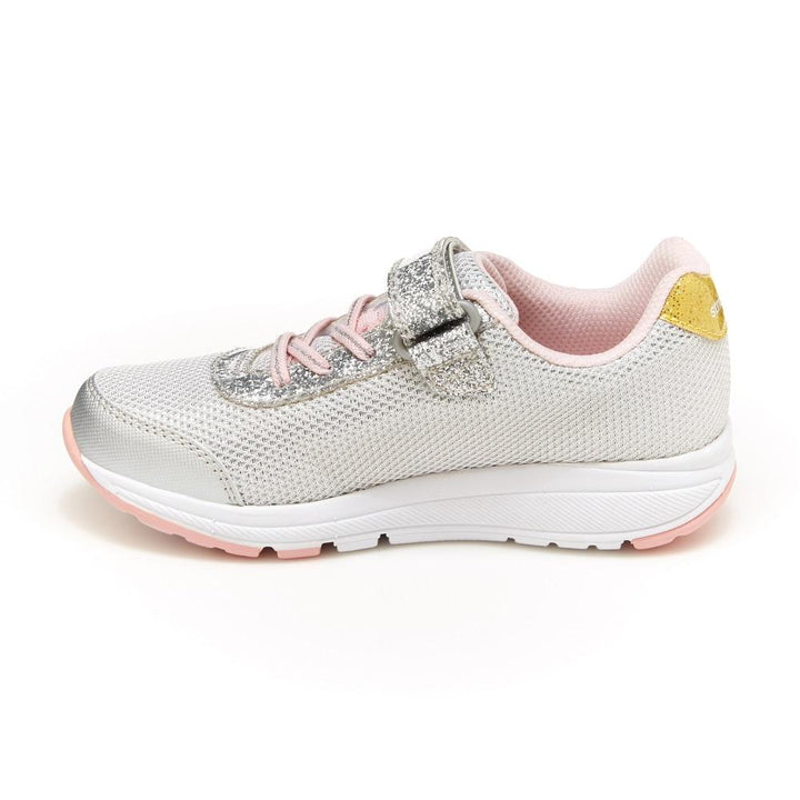 Stride Rite Light-Up Glimmer Sneaker (Silver/Pink)-Apparel-Stride Rite--babyandme.ca
