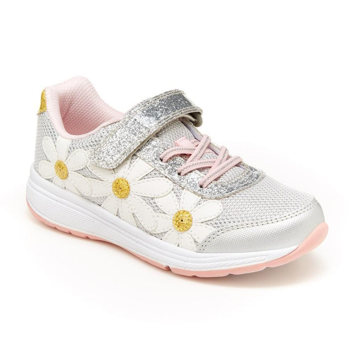 Stride Rite Light-Up Glimmer Sneaker (Silver/Pink)-Apparel-Stride Rite--babyandme.ca