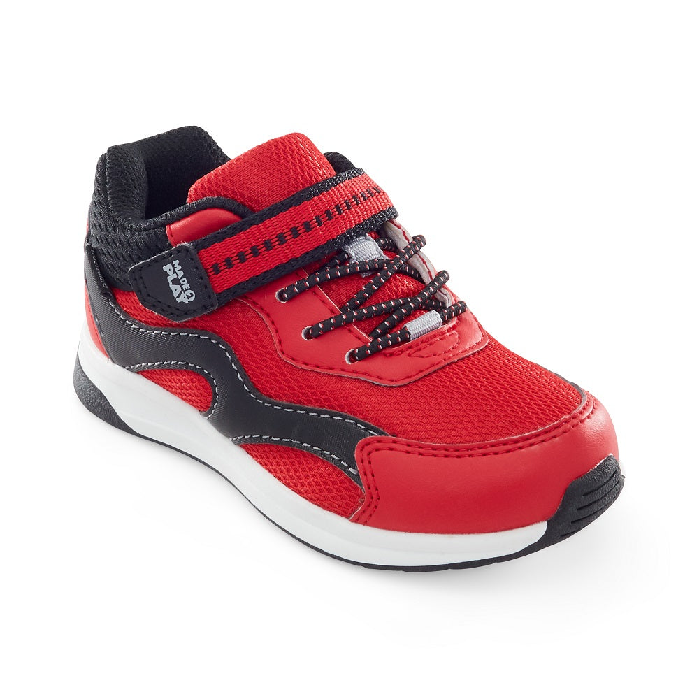 Stride Rite Made2Play Albee Sneaker (Red/Black)-Apparel-Stride Rite--babyandme.ca