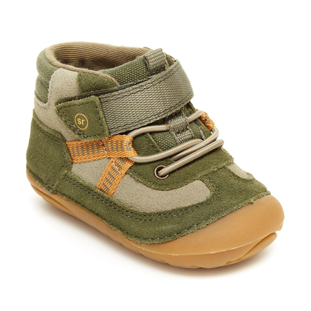 Stride Rite Soft Motion Atticus Boot (Olive)-Apparel-Stride Rite--babyandme.ca