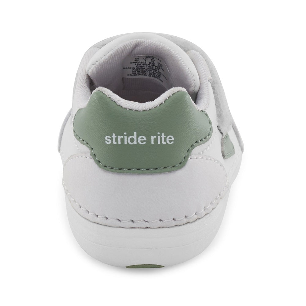 Stride Rite Soft Motion Kennedy 2.0 Sneaker (White Pine Zips)-Apparel-Stride Rite--babyandme.ca