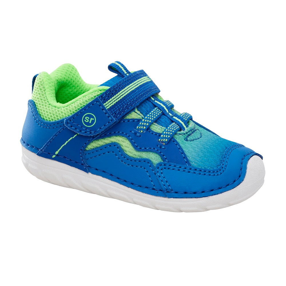 Stride Rite Soft Motion Kylo Sneaker (Blue/Lime)-Apparel-Stride Rite--babyandme.ca