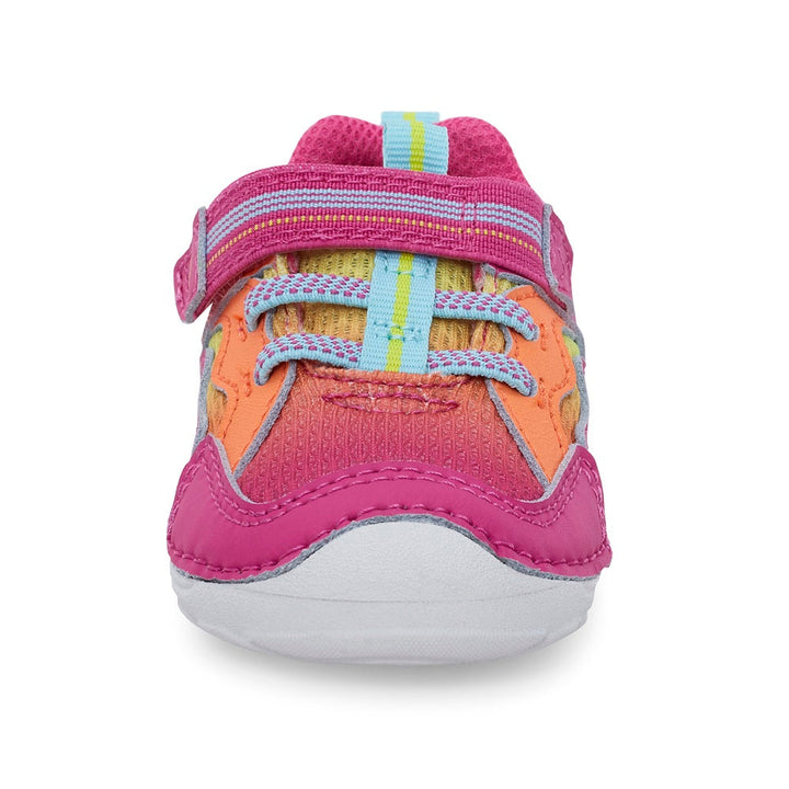 Stride Rite Soft Motion Kylo Sneaker (Pink/Neon)-Apparel-Stride Rite--babyandme.ca
