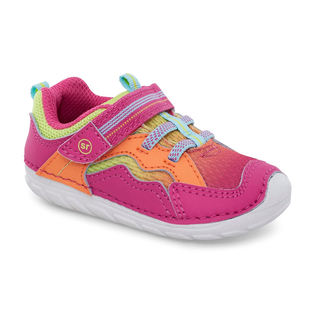 Stride Rite Soft Motion Kylo Sneaker (Pink/Neon)-Apparel-Stride Rite--babyandme.ca