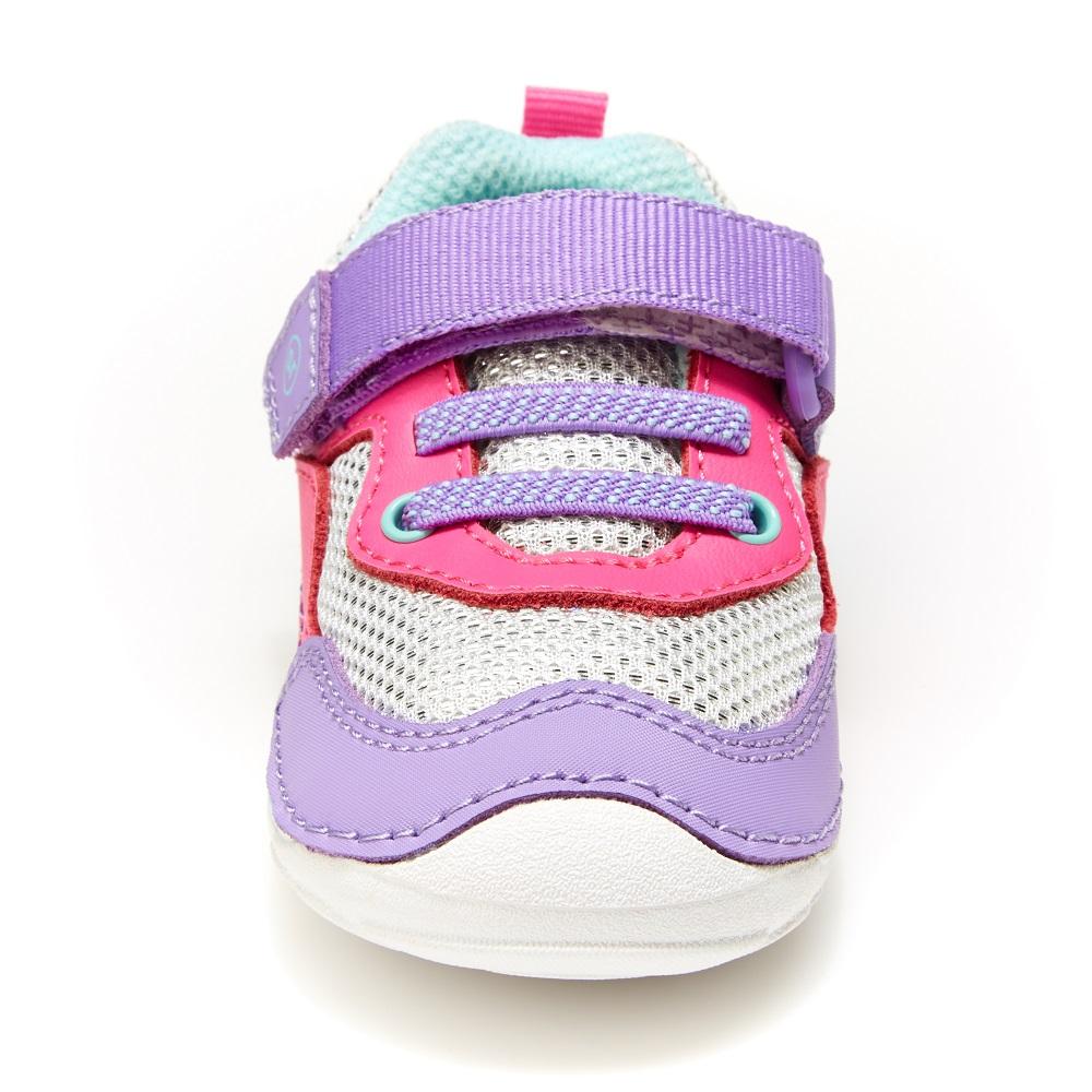 Stride Rite Soft Motion Rhett Sneaker (Pink/Purple)-Apparel-Stride Rite--babyandme.ca