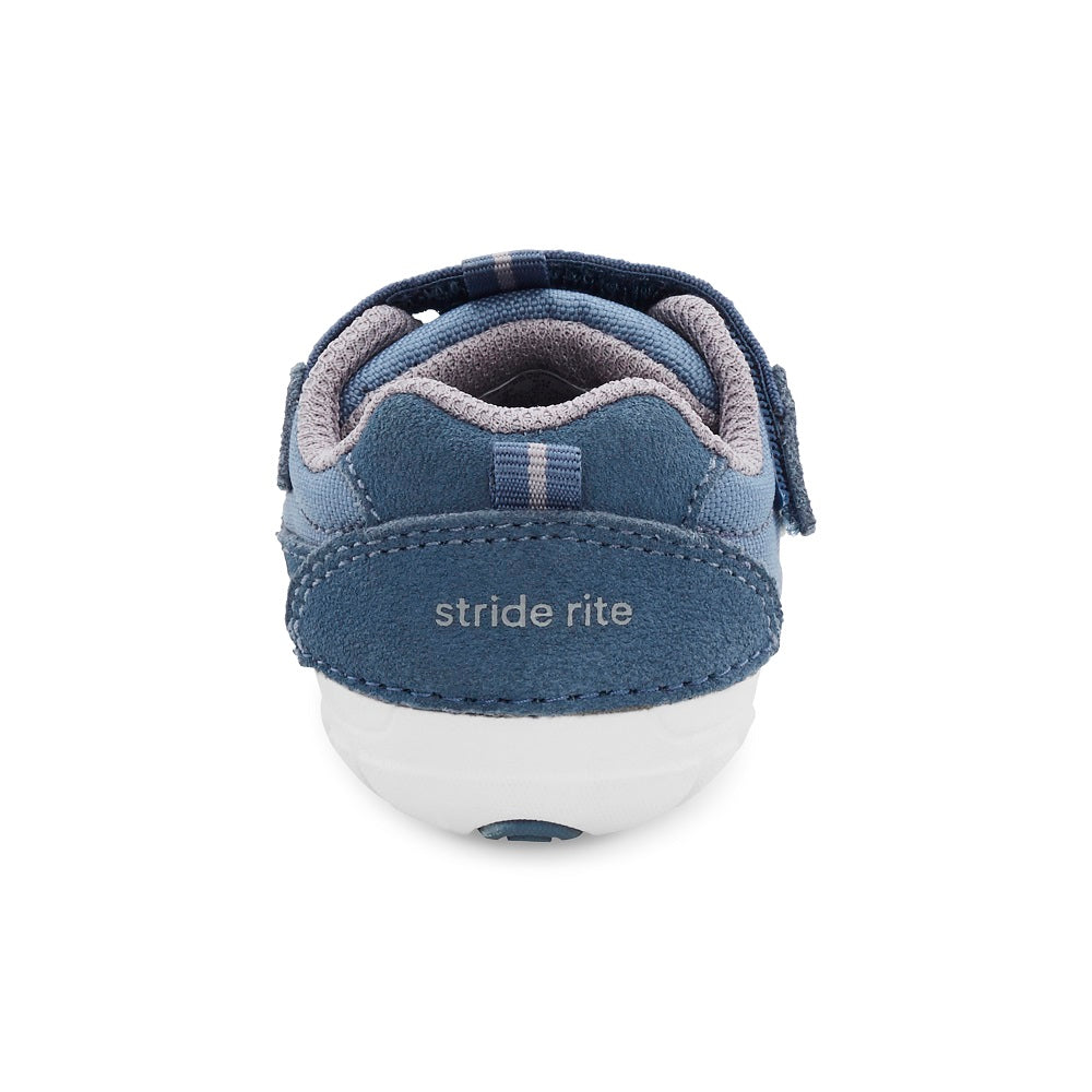 Stride Rite Soft Motion Zips Runner Sneaker (Navy)-Apparel-Stride Rite--babyandme.ca
