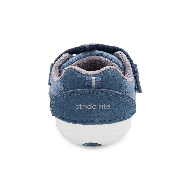 Stride Rite Soft Motion Zips Runner Sneaker (Navy)-Apparel-Stride Rite--babyandme.ca