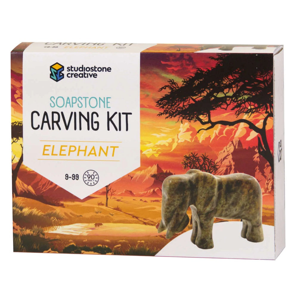 Studiostone Creative Soapstone Single Kit (Elephant)-Toys & Learning-Studiostone Creative-031095 EL-babyandme.ca