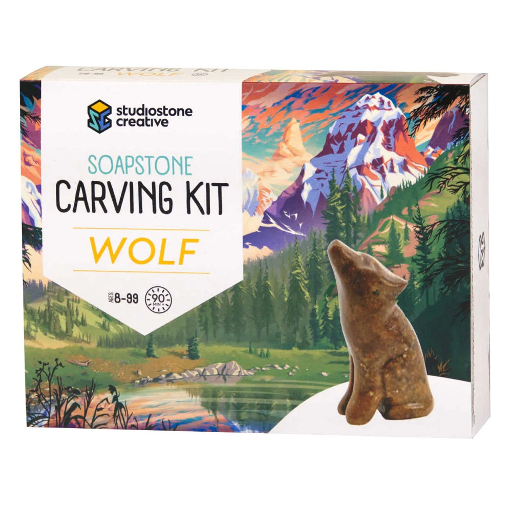 Studiostone Creative Soapstone Single Kit (Wolf)-Toys & Learning-Studiostone Creative-031095 WO-babyandme.ca