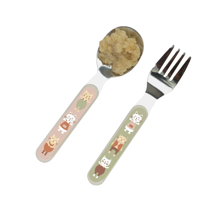 SugarBooger - Prairie Kitty-Silverware Set-Feeding-SugarBooger-000984 PK-babyandme.ca