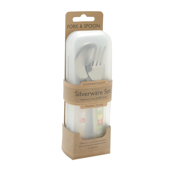 SugarBooger - Prairie Kitty-Silverware Set-Feeding-SugarBooger-000984 PK-babyandme.ca