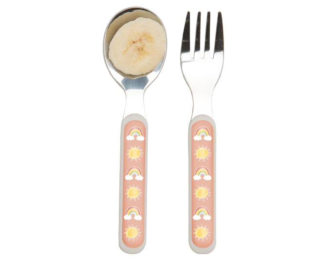 SugarBooger -Rainbows & Sunshine - Silverware Set-Feeding-SugarBooger-000984 RS-babyandme.ca