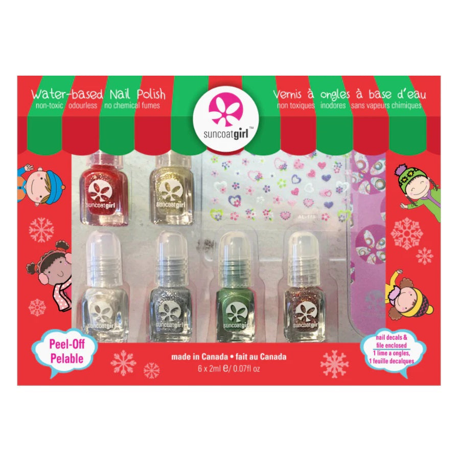 SuncoatGirl Water-Based Nail Polish Set (Magic Mini Mani)-Suncoat Girl-031526-babyandme.ca