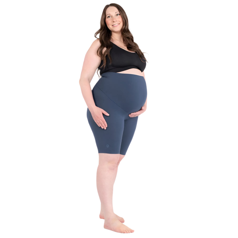 SweetLegs Maternity Biker Shorts (Seaside)-Apparel-SweetLegs--babyandme.ca