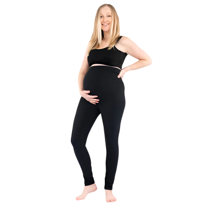 SweetLegs Maternity Leggings (Black)-Apparel-SweetLegs--babyandme.ca