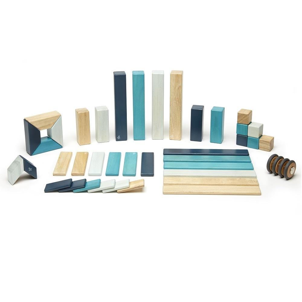 Tegu 42-Piece Set (Blues)-Toys & Learning-Tegu-008841 BL-babyandme.ca