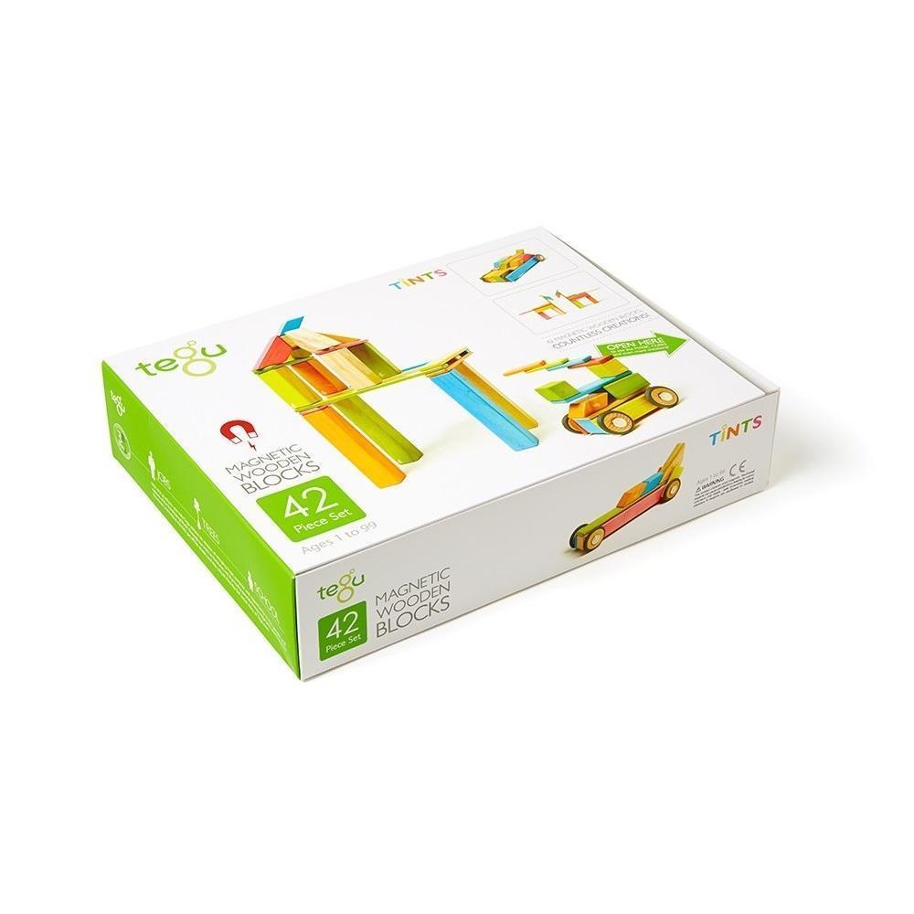 Tegu 42-Piece Set (Tints)-Toys & Learning-Tegu-008841 T-babyandme.ca