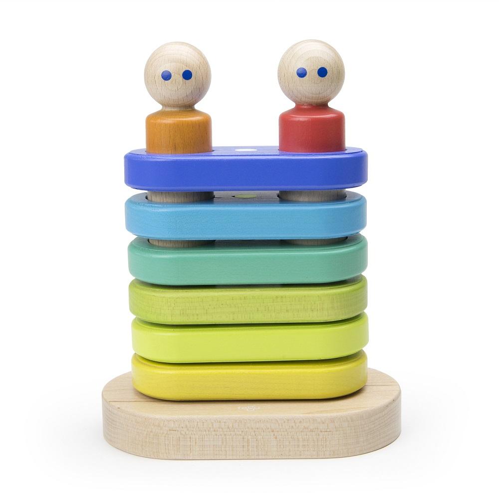 Tegu Magnetic Floating Stacker (Rainbow)-Toys & Learning-Tegu-025721 RB-babyandme.ca