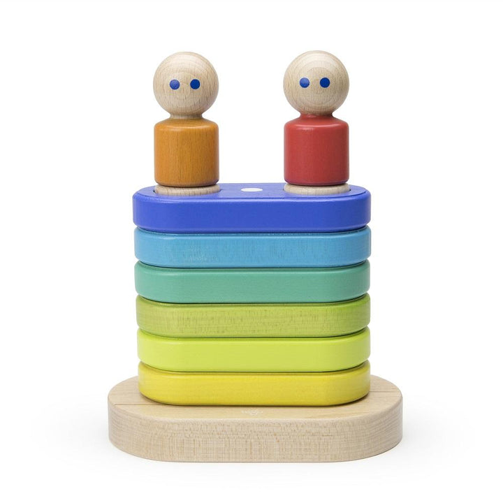 Tegu Magnetic Floating Stacker (Rainbow)-Toys & Learning-Tegu-025721 RB-babyandme.ca