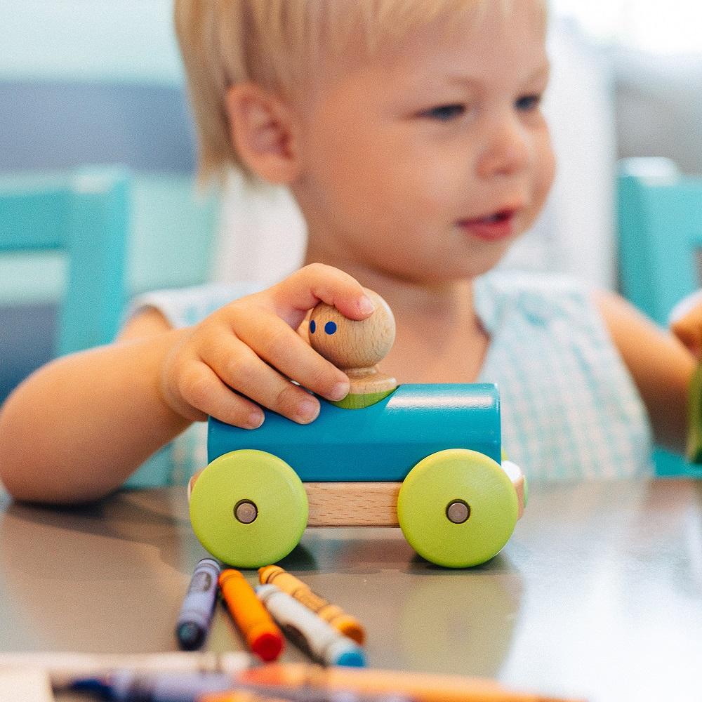 Tegu Magnetic Racer (Teal)-Toys & Learning-Tegu-025720 TL-babyandme.ca