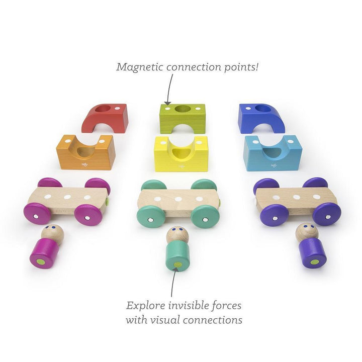 Tegu Magnetic Tram (Rainbow)-Toys & Learning-Tegu-027589 RB-babyandme.ca