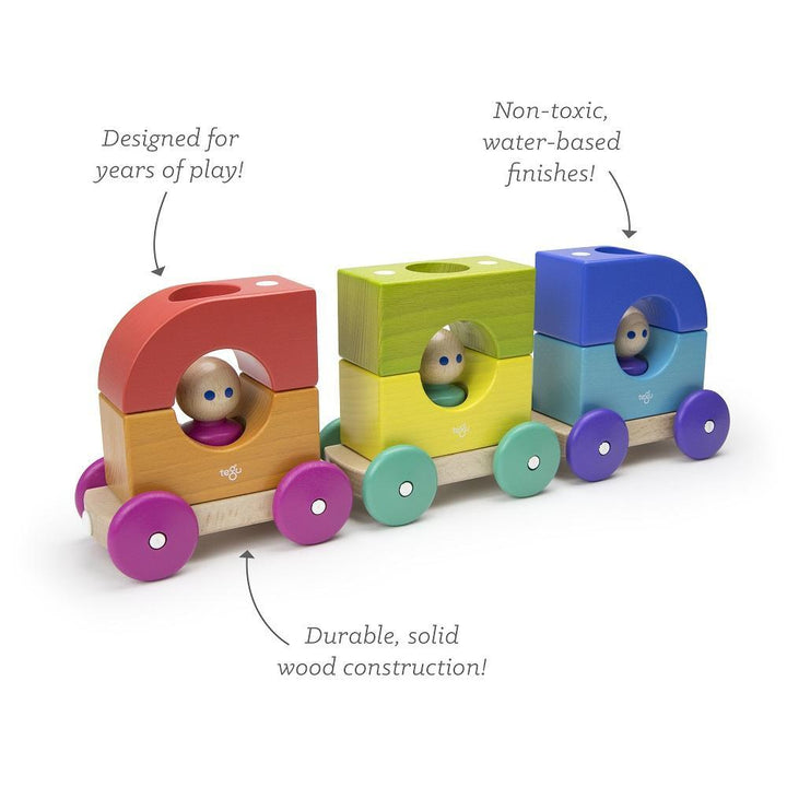 Tegu Magnetic Tram (Rainbow)-Toys & Learning-Tegu-027589 RB-babyandme.ca