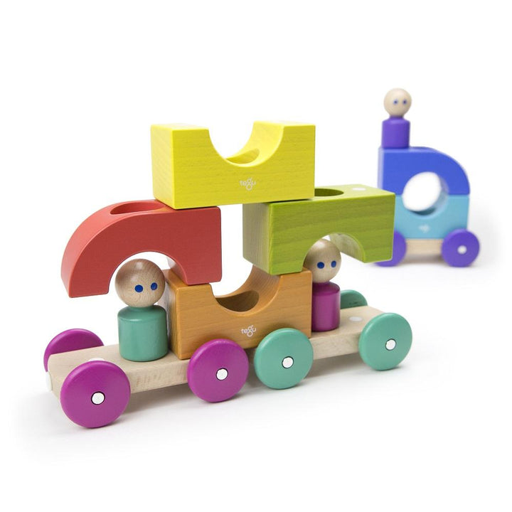 Tegu Magnetic Tram (Rainbow)-Toys & Learning-Tegu-027589 RB-babyandme.ca