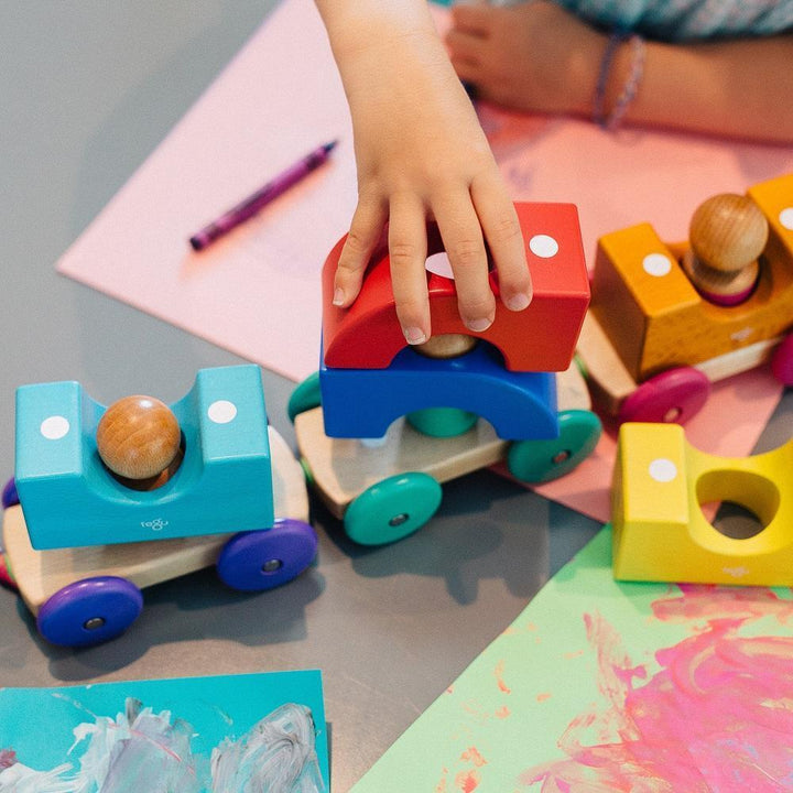 Tegu Magnetic Tram (Rainbow)-Toys & Learning-Tegu-027589 RB-babyandme.ca