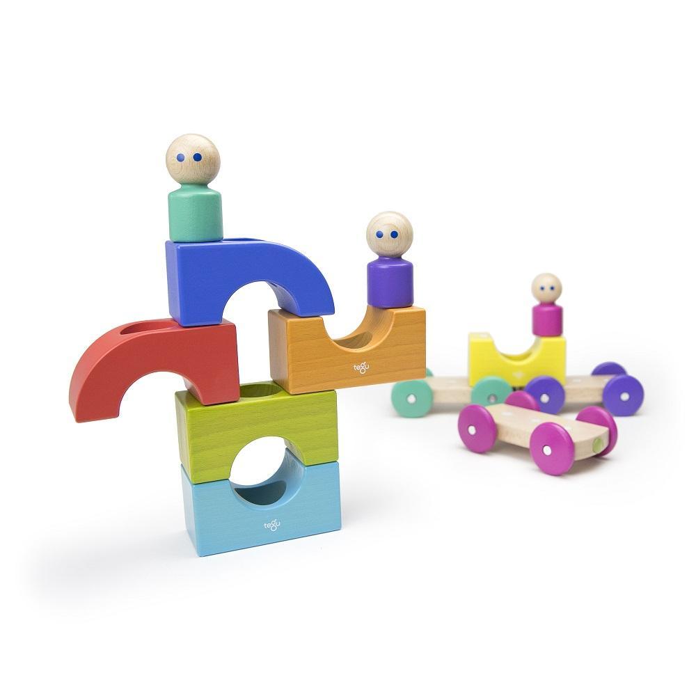 Tegu Magnetic Tram (Rainbow)-Toys & Learning-Tegu-027589 RB-babyandme.ca