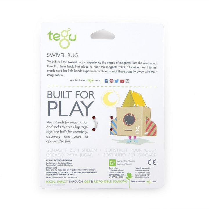 Tegu Swivel Bug (Lady Bug)-Toys & Learning-Tegu-026998 LB-babyandme.ca
