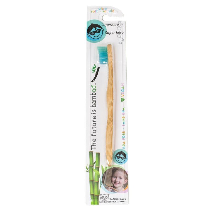 The Future Is Bamboo Kids Toothbrush (Superhero)-Bath-The Future Is Bamboo-027503 SH-babyandme.ca