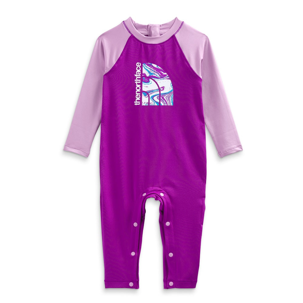 The North Face Baby Amphibious Sun One-Piece (Lupine)-Apparel-The North Face--babyandme.ca