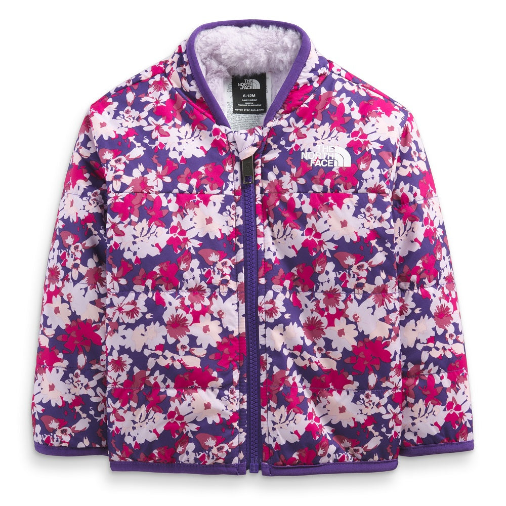 The North Face Baby Reversible Mossbud Jacket (Peak Purple Valley Floral Print) - FINAL SALE-Apparel-The North Face--babyandme.ca