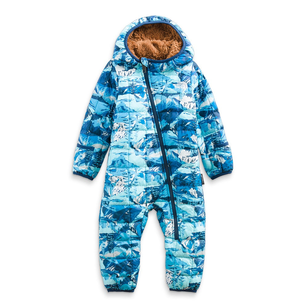 The North Face Baby ThermoBall 1-Piece (Acoustic Blue Snow Peak Mountains Print) - FINAL SALE-Apparel-The North Face--babyandme.ca
