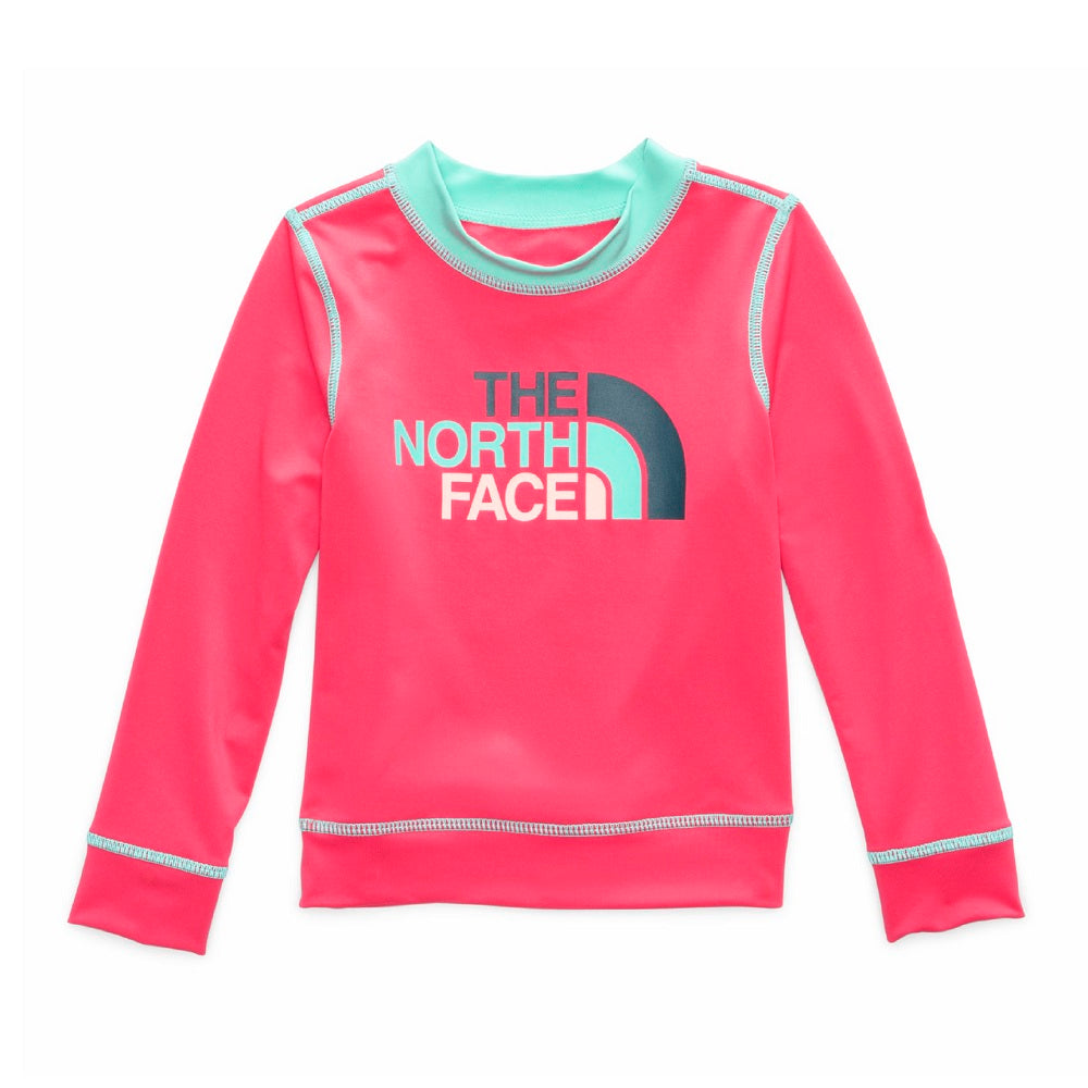 The North Face Infant Long Sleeve Hike/Water Tee (Atomic Pink) - FINAL SALE-Apparel-The North Face--babyandme.ca