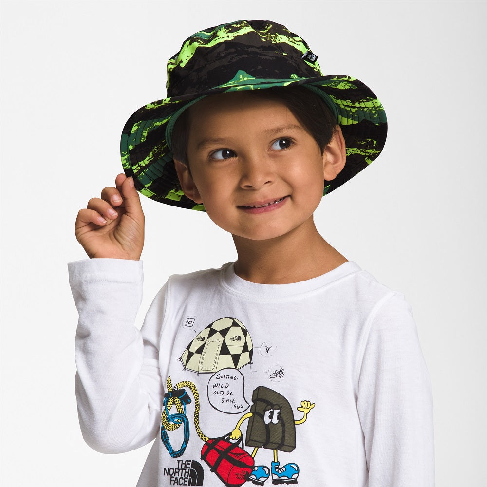 The North Face Kids' Class V Brimmer (Deep Grass Green Mountain Panorama)-Apparel-The North Face--babyandme.ca