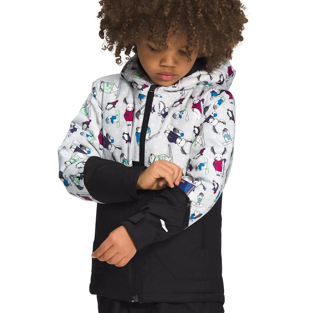 The North Face Kids Freedom Insulated Jacket (Tin Grey Winter Critters Print) - FINAL SALE-Apparel-The North Face--babyandme.ca