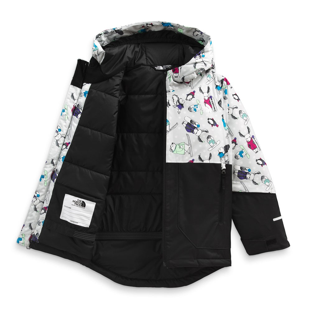The North Face Kids Freedom Insulated Jacket (Tin Grey Winter Critters Print) - FINAL SALE-Apparel-The North Face--babyandme.ca