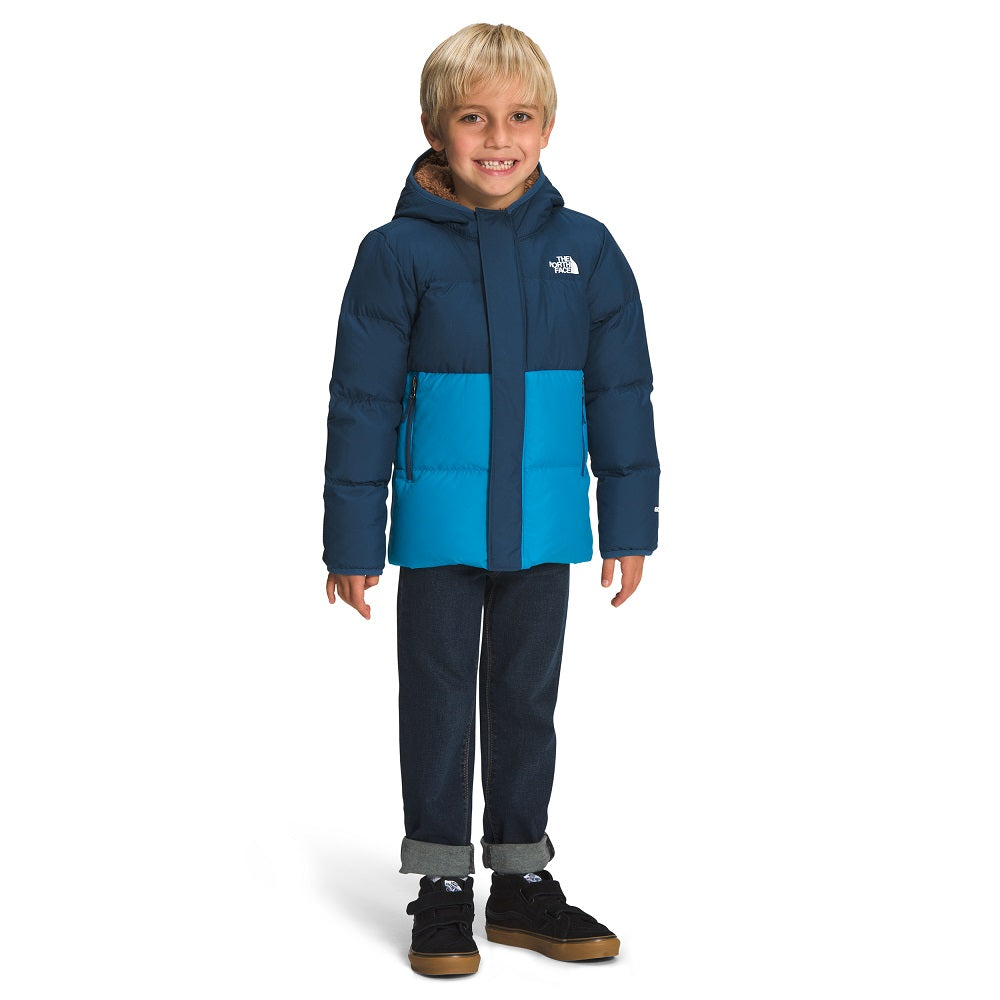The North Face Kids North Down Hooded Jacket (Shady Blue) - FINAL SALE-Apparel-The North Face--babyandme.ca