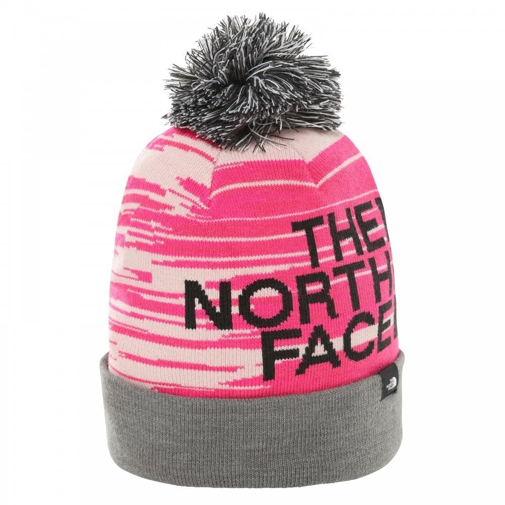 The North Face Kids Ski Tuke (Mr. Pink/TNF Medium Heather Grey)-Apparel-The North Face-3-12 Years-031588 PKGY-babyandme.ca