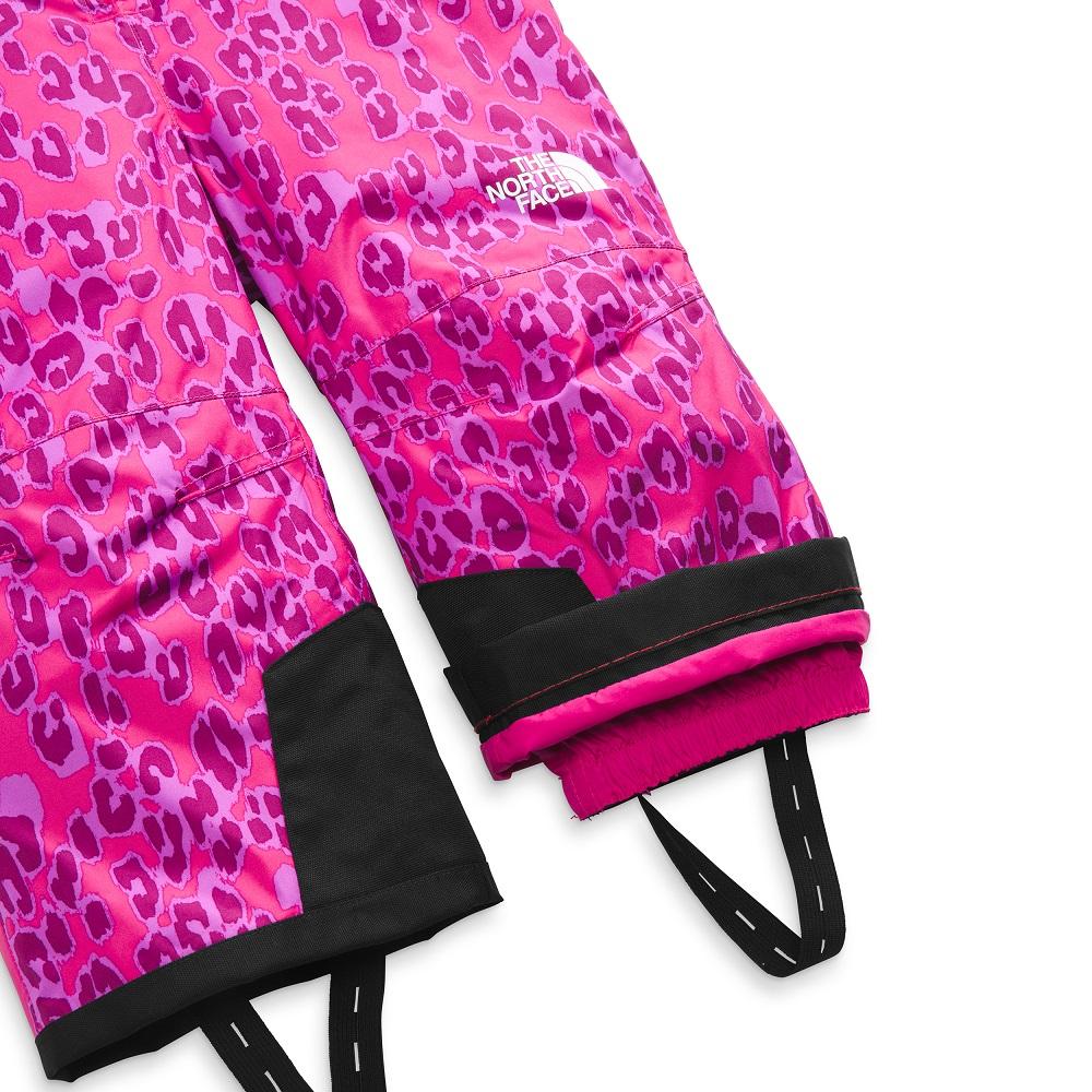 The North Face Toddler Snowquest Insulated Bib (Cabaret Pink Leopard) - FINAL SALE-Apparel-The North Face--babyandme.ca